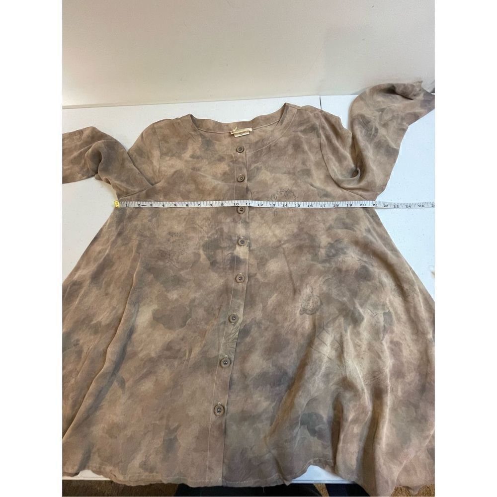 Bonnie Strauss women’s silk button up blouse small - Picture 3 of 6
